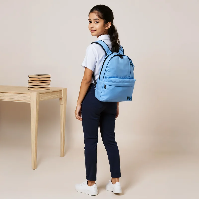 ماست Backpack-Sustainable-2 Cmprt-25L (Rpet Pu) Blue \ 32X19X42